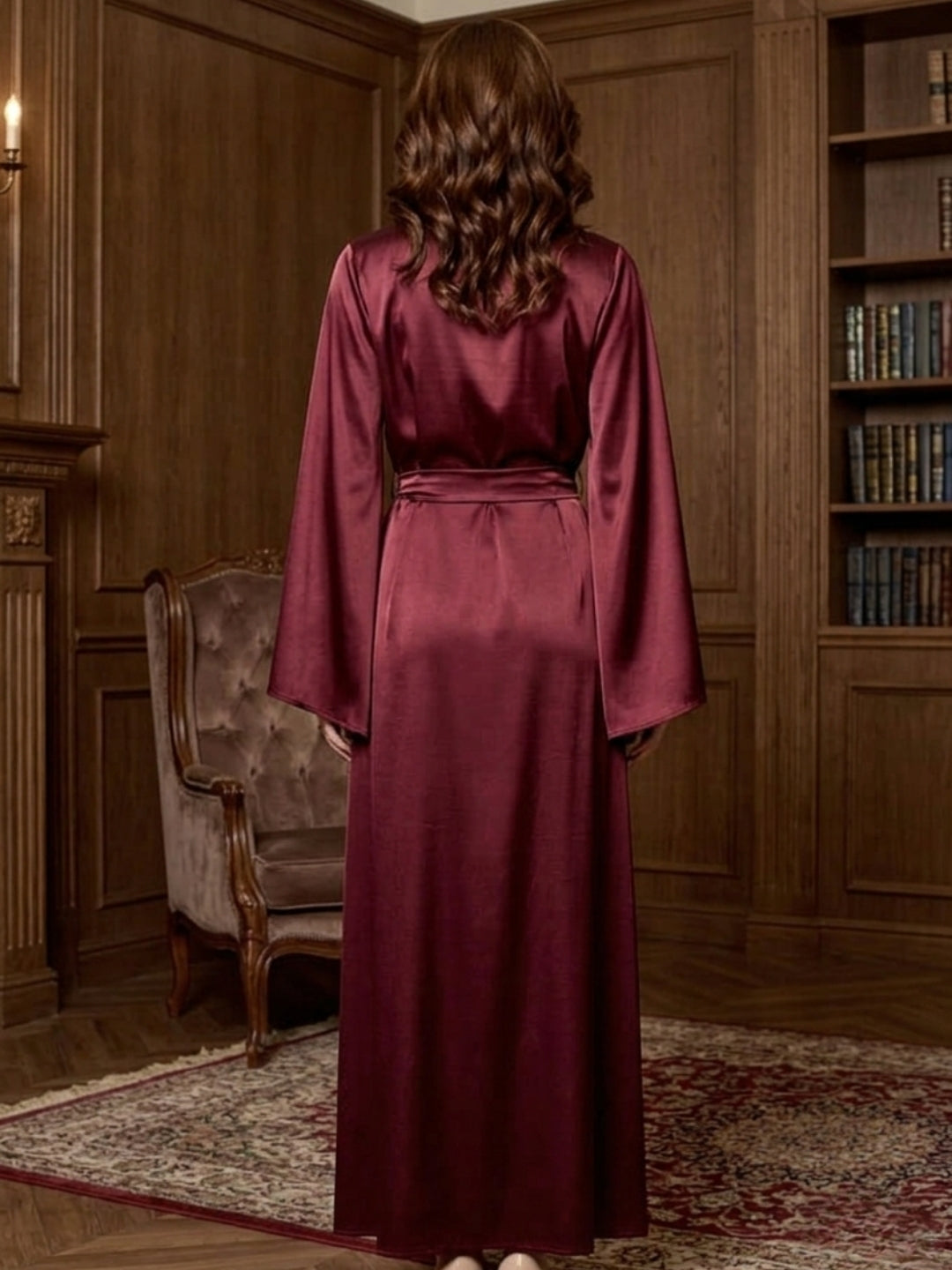 Satin Kimono Robe for Women