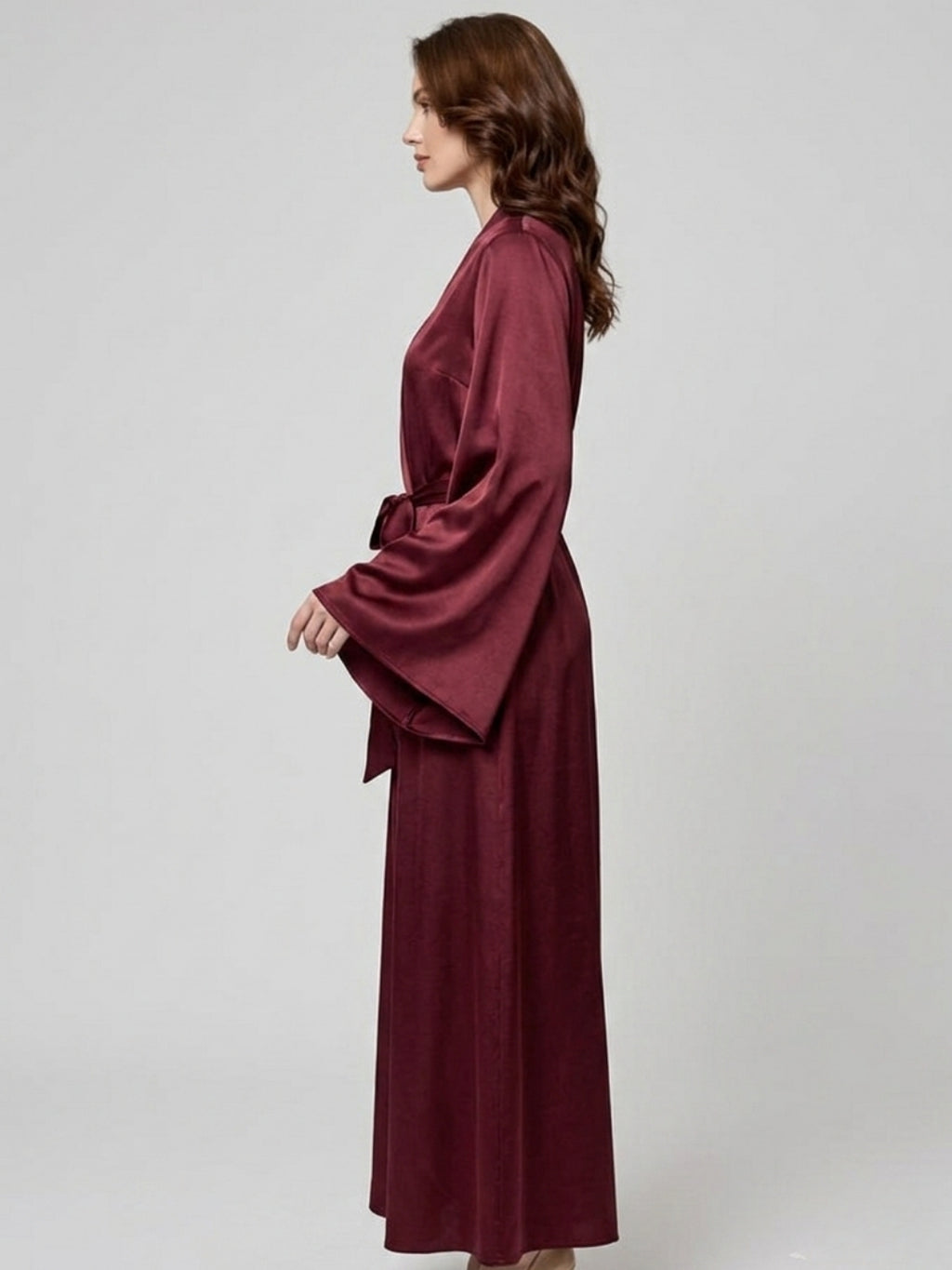 Satin Kimono Robe for Women