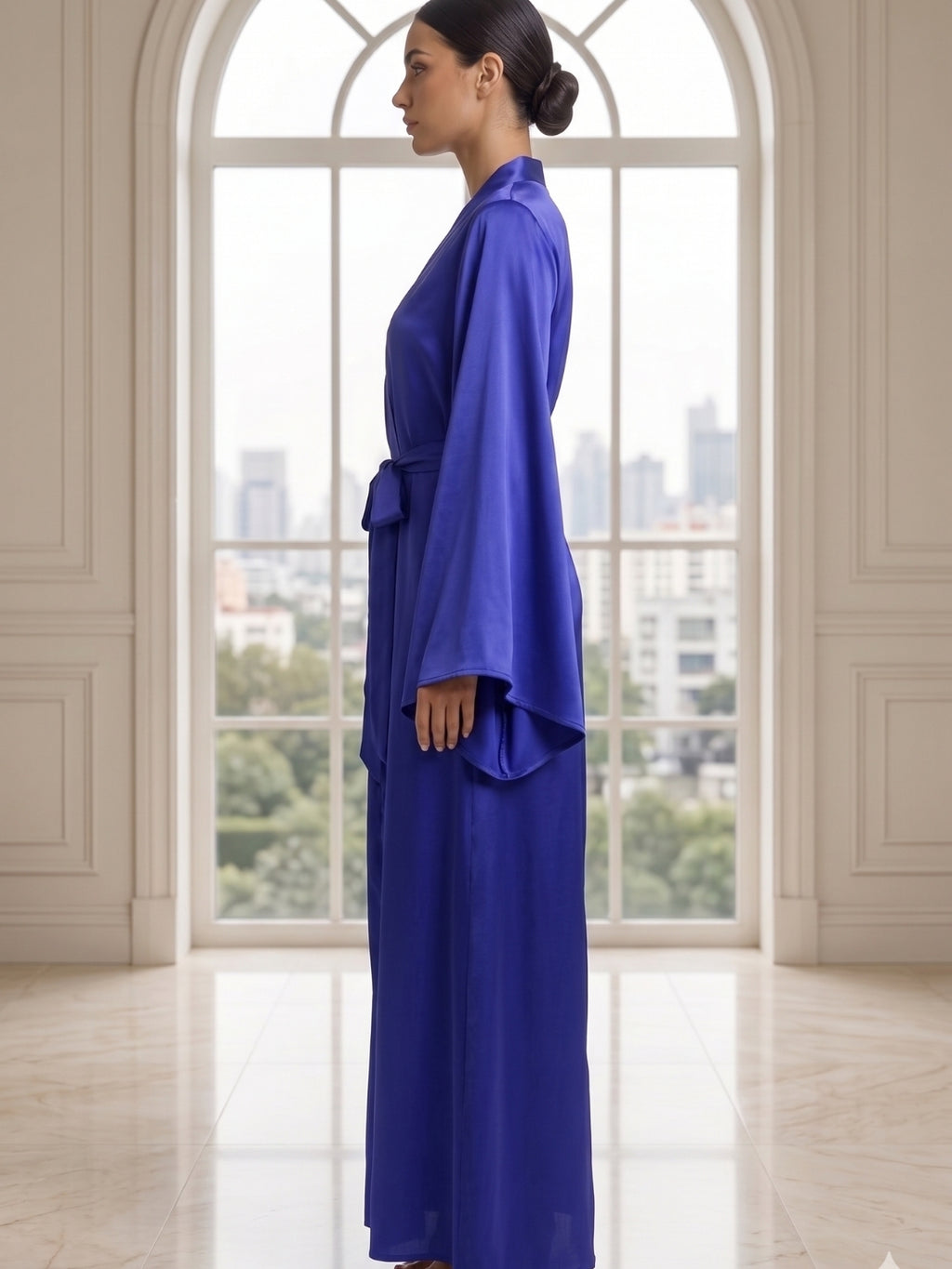 Satin Kimono Robe for Women