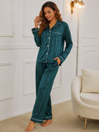 Women's Satin Sleepwear Pyjama Set