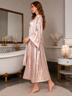 Satin Kimono Robe & Sleepwear Set