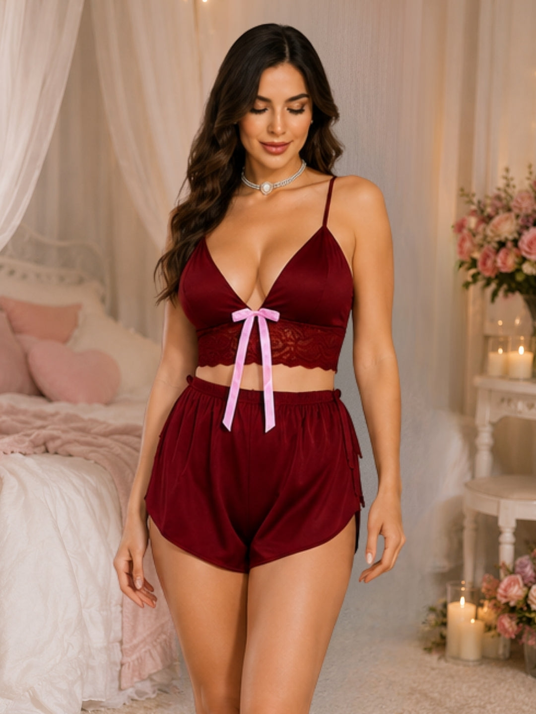 Women's Satin Camisole Sets