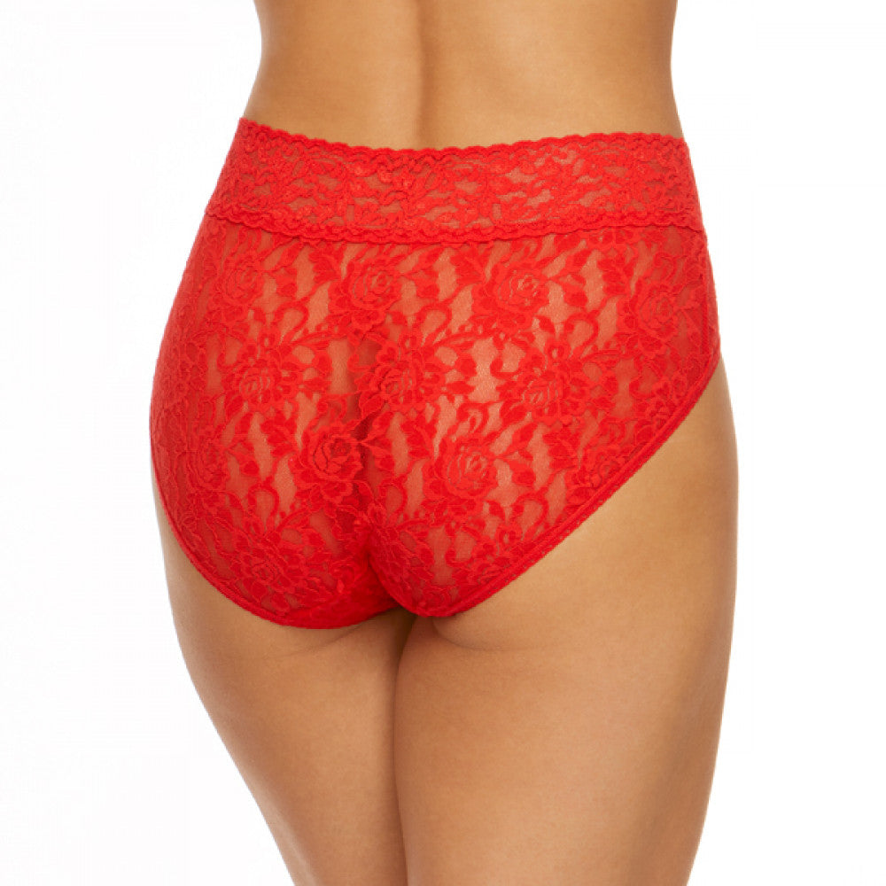 Women's Floral Lace High Waist Brief Panty