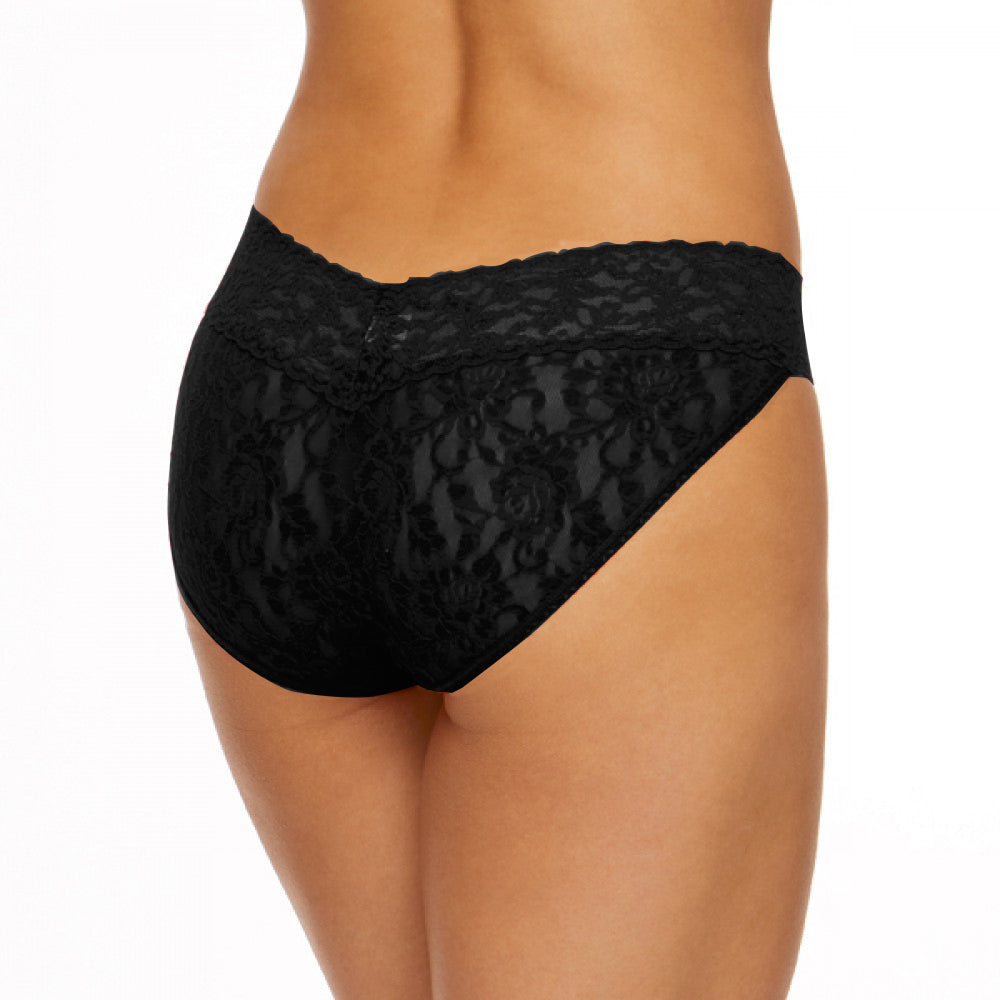 Women's Lace V-Front Low Waist Bikini Panty