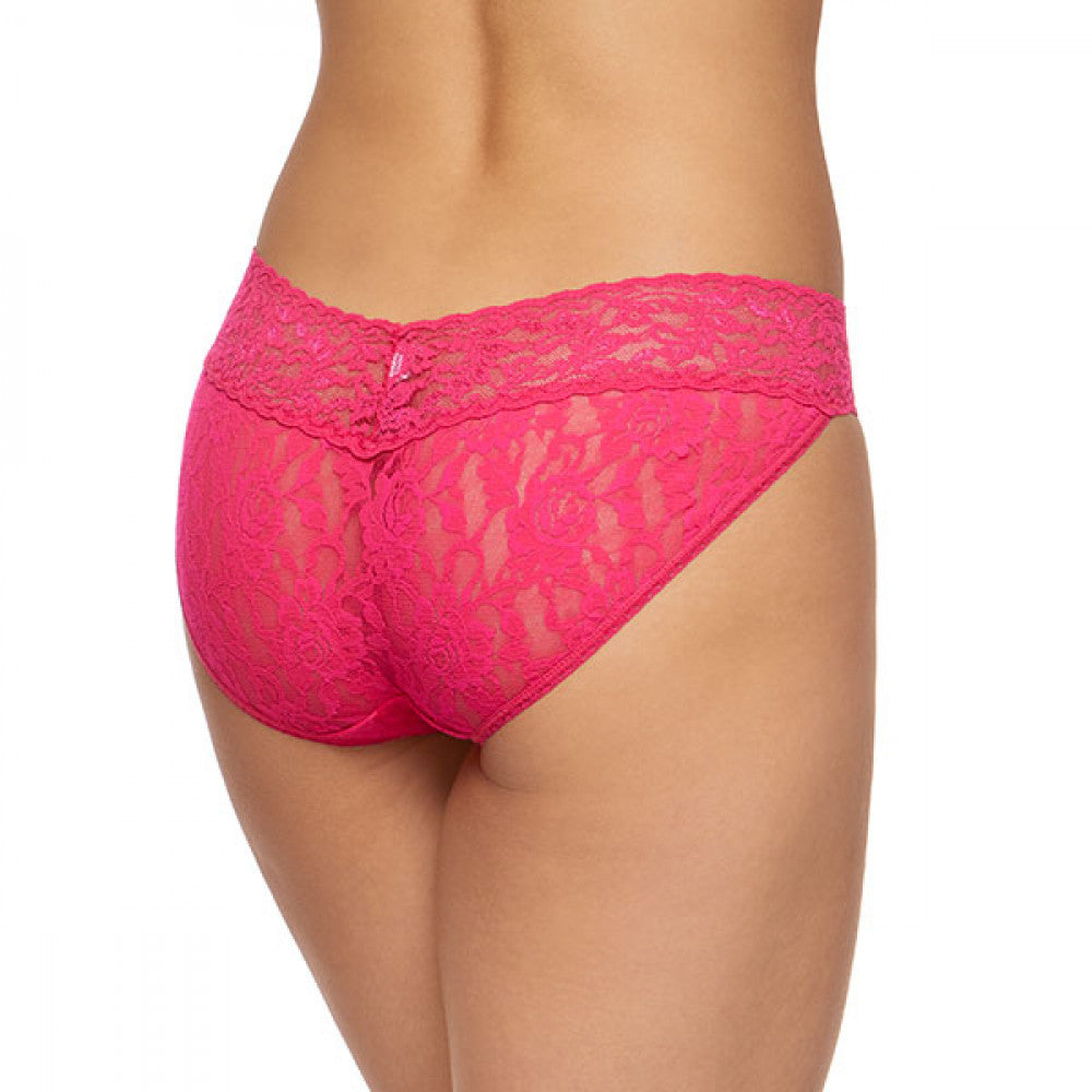 Women's Lace V-Front Low Waist Bikini Panty