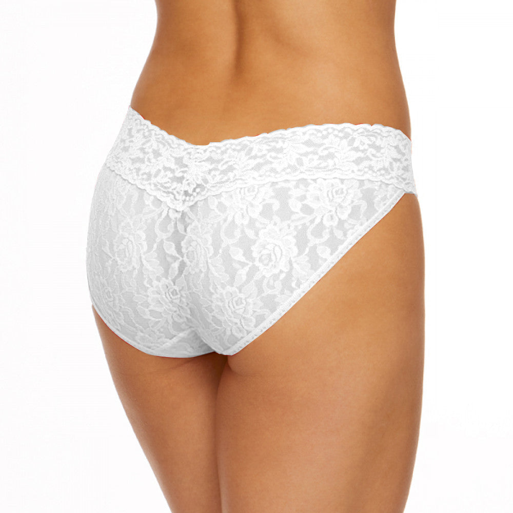 Women's Lace V-Front Low Waist Bikini Panty
