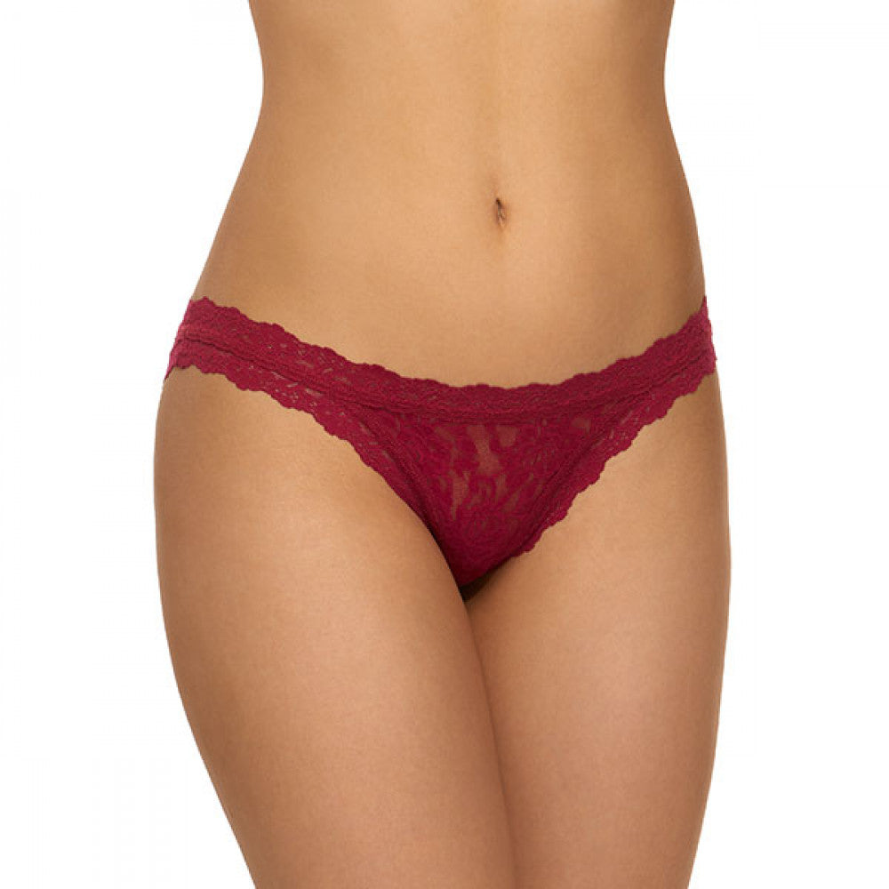 Women's Floral Lace Scalloped Edge Bikini Panty