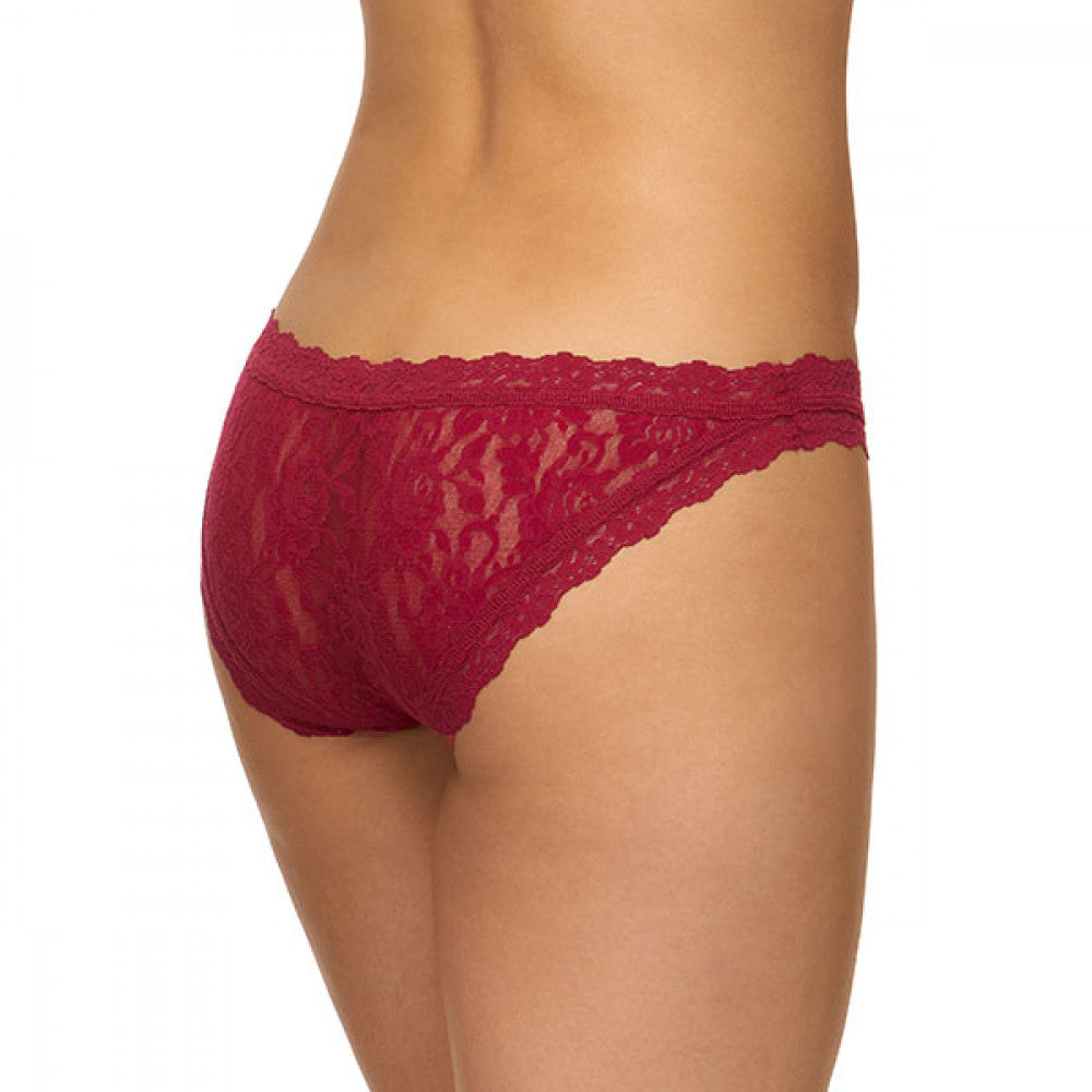 Women's Floral Lace Scalloped Edge Bikini Panty