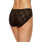Women's Scalloped Floral Lace Mid Waist Brief Panty