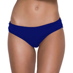 Women's Ruched V-Back Bikini Panty - Seamless Stretch Underwear