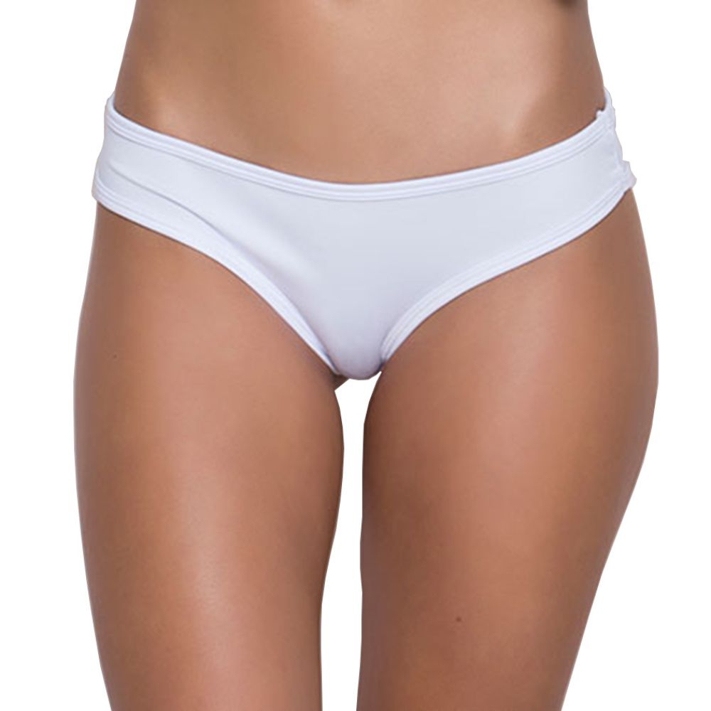 Women's Ruched V-Back Bikini Panty - Seamless Stretch Underwear