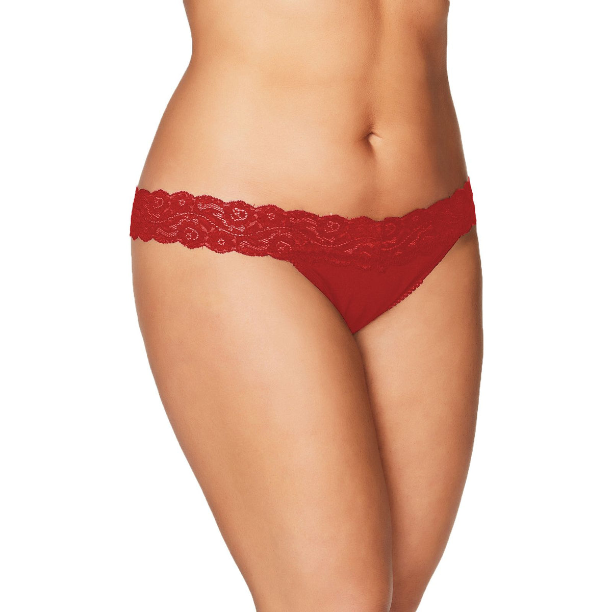 Women's Floral Lace Waist Bikini Panty
