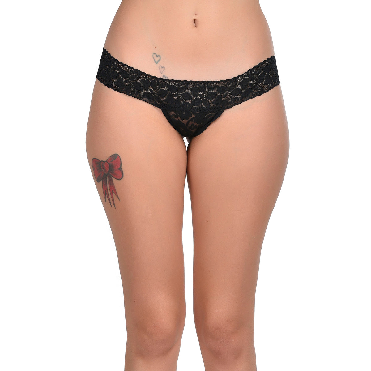Women's Floral Lace Low-Rise Bikini Panty