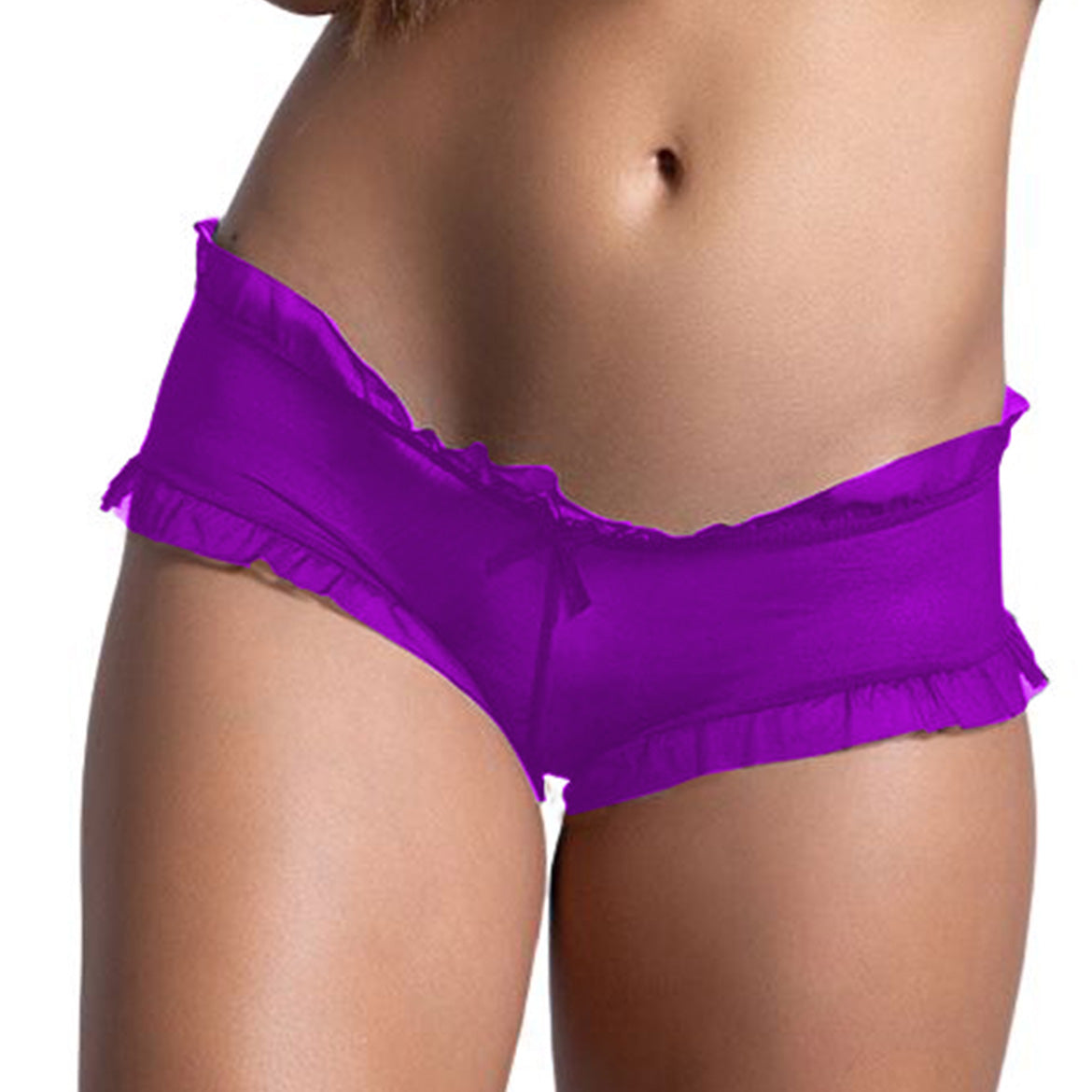 Women's Sheer Mesh Ruffle Panty