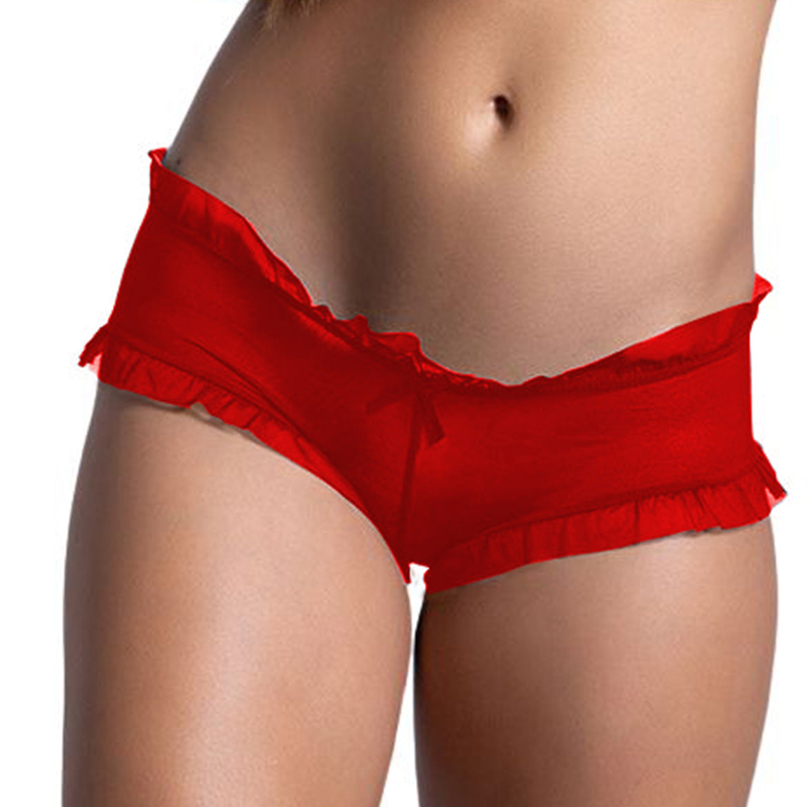 Women's Sheer Mesh Ruffle Panty