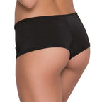 Women's Solid Mid-Waist Boyshort Panty