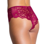 Women's Floral Lace Brazilian Panty With Front Bow