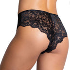 Women's Floral Lace Brazilian Panty With Front Bow