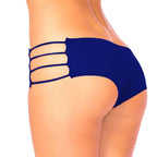 Women's Solid Boyshort Panty With Multi-Strap Sides