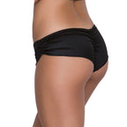 Women's Solid Boyshort Panty With Ruched Sides