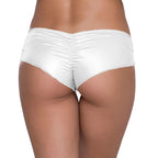 Women's Solid Boyshort Panty With Ruched Sides