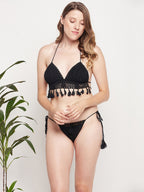 Women's Crochet Halter Bikini Set