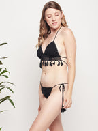 Women's Crochet Halter Bikini Set