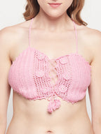 Women's Crochet Bandeau Bikini Set