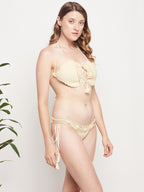 Women's Crochet Bandeau Bikini Set