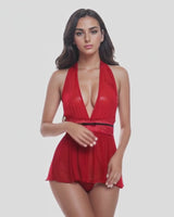 Halter Neck Babydoll for women-11078